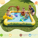 Jungle Animal Inflatable Paddling Pool with Slide – Multicolour