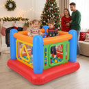 Inflatable Bounce House with Transparent Side Panels – Blue