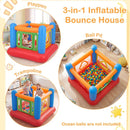 Inflatable Bounce House with Transparent Side Panels – Blue