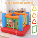 Inflatable Bounce House with Transparent Side Panels – Blue