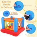 Inflatable Bounce House with Transparent Side Panels – Blue