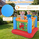 Inflatable Bounce House with Transparent Side Panels – Blue