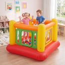 Inflatable Bounce House with Transparent Side Panels – Yellow
