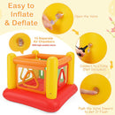 Inflatable Bounce House with Transparent Side Panels – Yellow