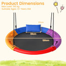 120cm Saucer Swing with Headrest and Handles – Multicolour