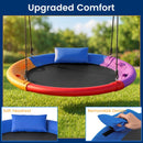 120cm Saucer Swing with Headrest and Handles – Multicolour