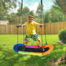 123cm Platform Swing with Adjustable Handles – Multicolour