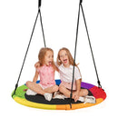 102cm Saucer Swing with Tree Straps and Swivel – Multicolour
