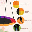 102cm Saucer Swing with Tree Straps and Swivel – Multicolour