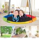 102cm Saucer Swing with Tree Straps and Swivel – Multicolour