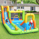 Inflatable Water Play Park with Slide and 680W Blower – Multicolour