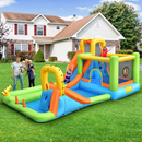 Inflatable Water Play Park with Slide and 680W Blower – Multicolour