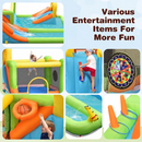 Inflatable Water Play Park with Slide and 680W Blower – Multicolour