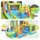 Inflatable Water Play Park with Slide and 680W Blower – Multicolour
