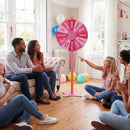 60 cm Adjustable Prize Wheel with Write-On Segments – Pink