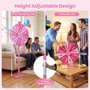 60 cm Adjustable Prize Wheel with Write-On Segments – Pink
