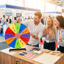 60 cm Tabletop Prize Wheel with Erasable Segments – Multicolour