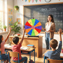 60 cm Tabletop Prize Wheel with Erasable Segments – Multicolour