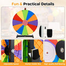 60 cm Tabletop Prize Wheel with Erasable Segments – Multicolour