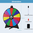 Folding Prize Wheel with Write-On Segments – Multicolour / Type B