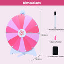 Folding Prize Wheel with Write-On Segments – Pink / Type B