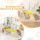 3-in-1 Wooden Triangle Climber with Reversible Ramp – TS10160CL