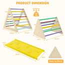 3-in-1 Wooden Triangle Climber with Reversible Ramp – TS10160CL