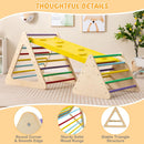 3-in-1 Wooden Triangle Climber with Reversible Ramp – TS10160CL