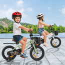 Kids Bicycle with Basket and Training Wheels – TS10237GN-14