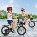 Kids Bicycle with Basket and Training Wheels – TS10237GN-16