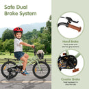 Kids Bicycle with Basket and Training Wheels – TS10237GN-18
