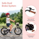 Kids Bicycle with Basket and Training Wheels – TS10237PI-18
