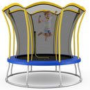 Flower-Shaped Outdoor Trampoline with Enclosure – TW10084YE+