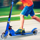 Lightweight Folding Kids Scooter with LED Wheels – Blue