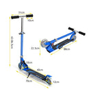 Lightweight Folding Kids Scooter with LED Wheels – Blue
