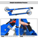 Lightweight Folding Kids Scooter with LED Wheels – Blue