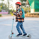 Lightweight Folding Kids Scooter with LED Wheels – Light Blue