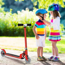 Lightweight Folding Kids Scooter with LED Wheels – Red