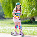 Lightweight Folding Kids Scooter with LED Wheels – Purple
