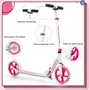 Folding Scooter with 20cm Light-Up Wheels – Pink
