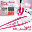 Folding Scooter with 20cm Light-Up Wheels – Pink