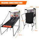 Dual-Hoop Basketball Arcade Game with Electronic Scoring – Black
