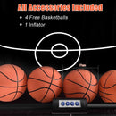Dual-Hoop Basketball Arcade Game with Electronic Scoring – Black