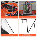 Dual-Hoop Basketball Arcade Game with Electronic Scoring – Black