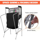 Dual-Hoop Basketball Arcade Game with Electronic Scoring – Grey
