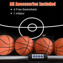 Dual-Hoop Basketball Arcade Game with Electronic Scoring – Grey