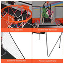 Dual-Hoop Basketball Arcade Game with Electronic Scoring – Grey