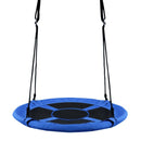 100cm Round Saucer Swing with Adjustable Ropes – Blue
