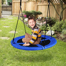 100cm Round Saucer Swing with Adjustable Ropes – Blue