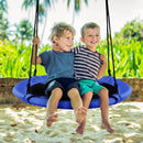 100cm Round Saucer Swing with Adjustable Ropes – Blue